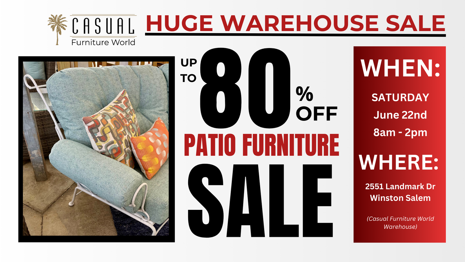 Warehouse Sale - Patio Furniture Sets up to 80% off
