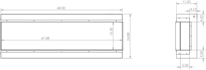 36&quot; Redstone Traditional Electric Fireplace