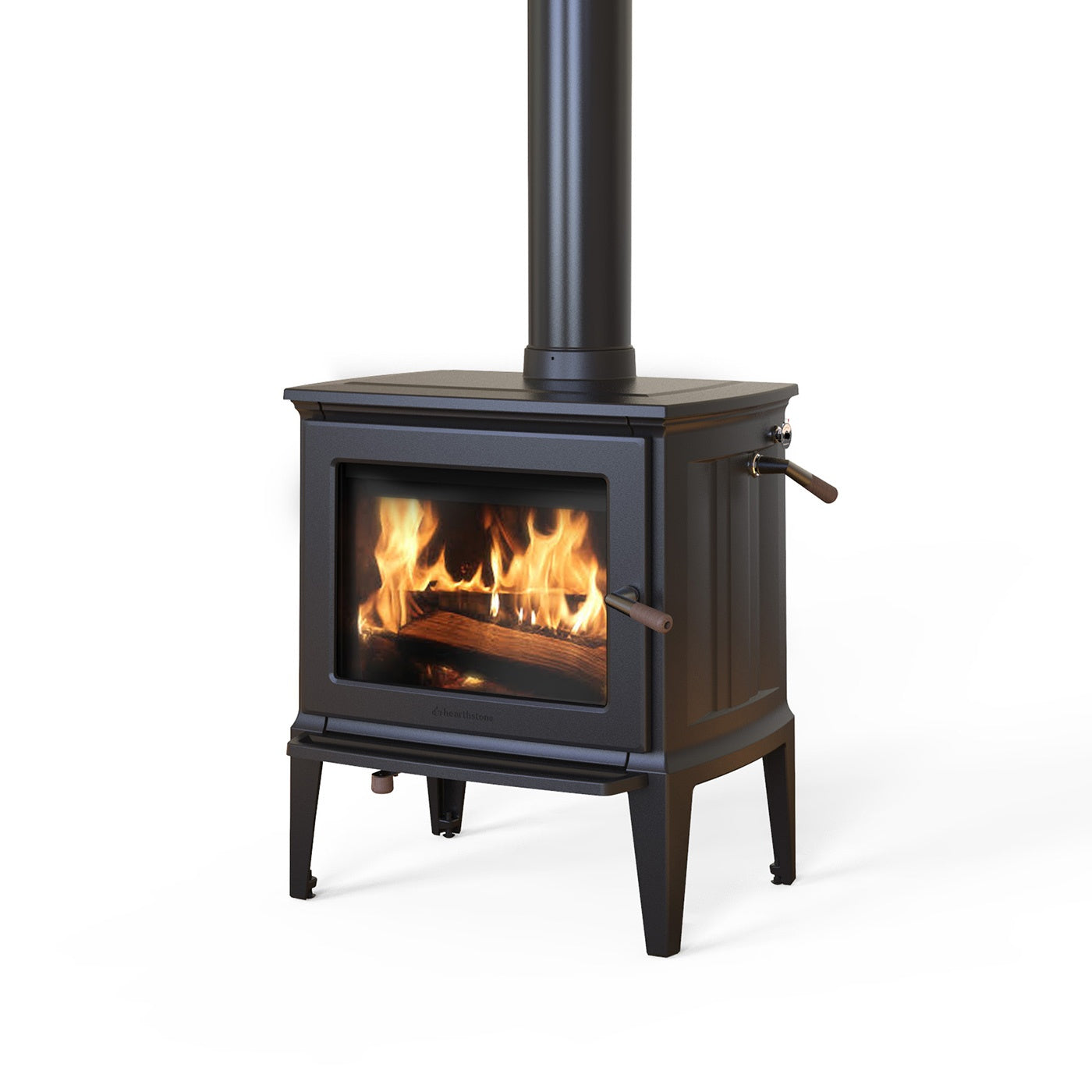 Green Mountain 60 TruHybrid Matte Black Cast Iron Wood Stove