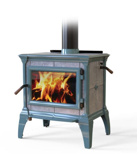 Heritage TruHybrid Seafoam Enamel Soapstone Wood Stove