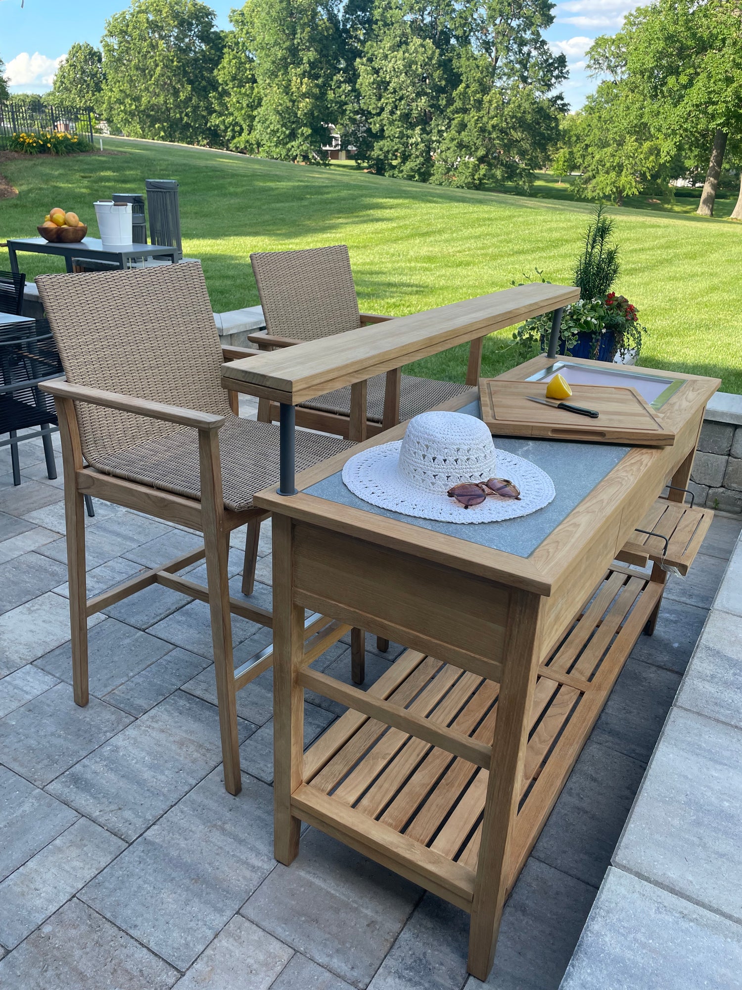 Beckett Teak Buffet Table