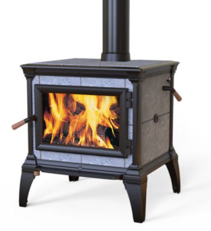 Mansfield TruHybrid Matte Black Cast Soapstone Stove