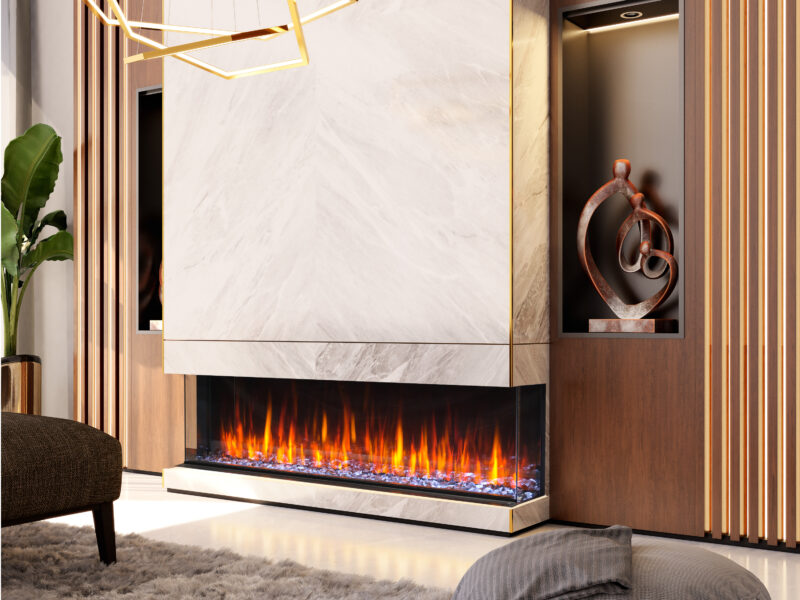 Osseo Multi-Sided Linear Electric Fireplace