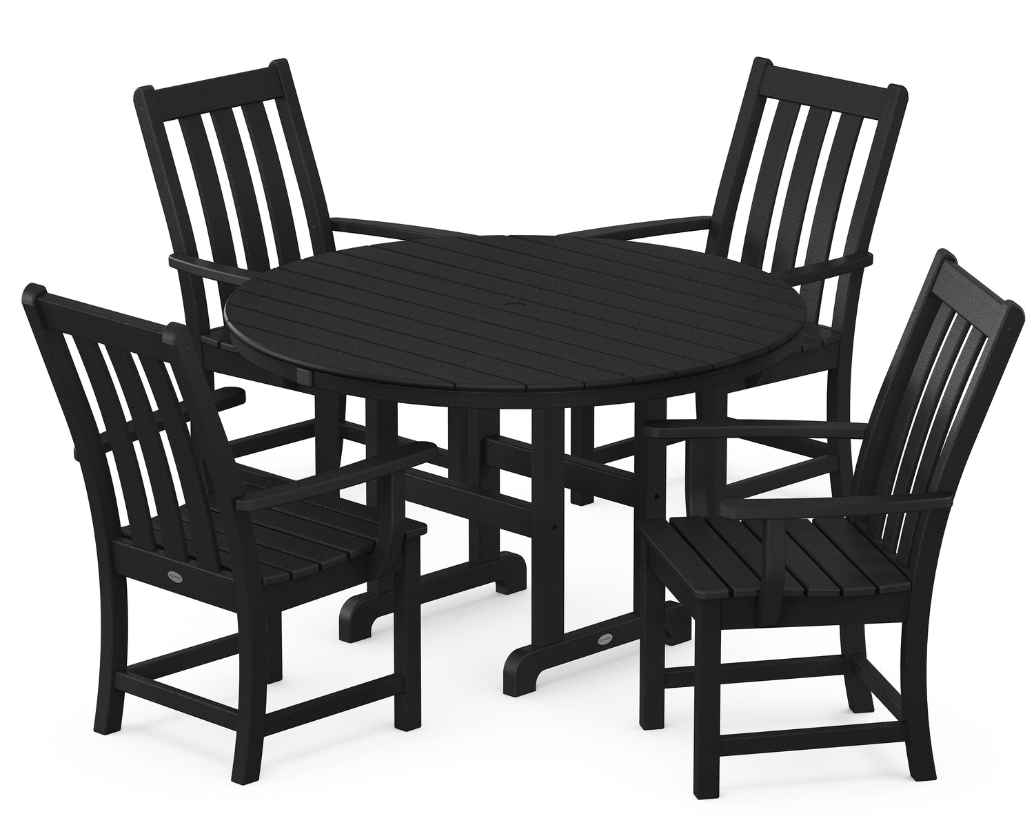 Vineyard 5-Piece Round Farmhouse Dining Set