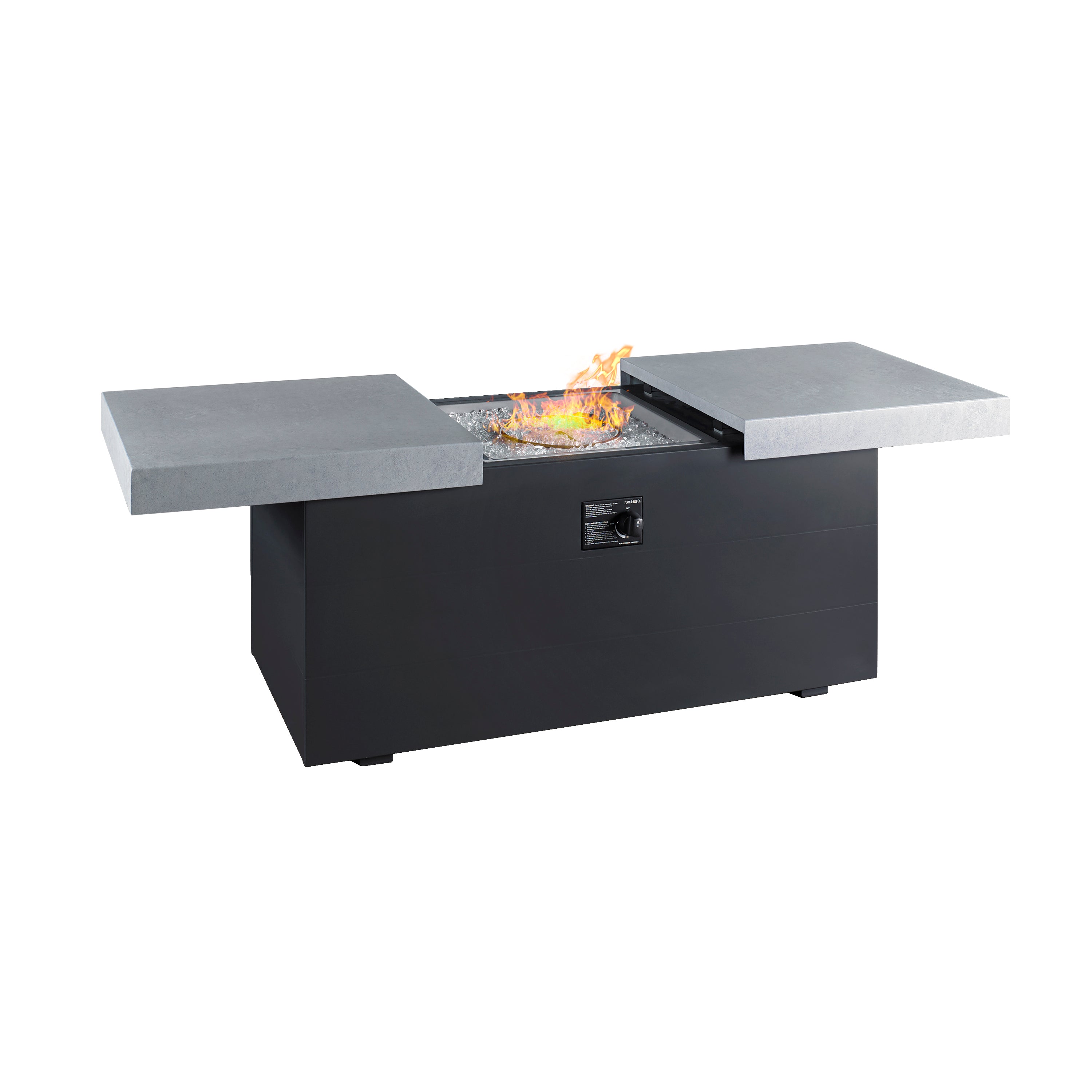 Plank &amp; Hide 48&quot;x24&quot; Rectangle Functional Propane Fire Pit