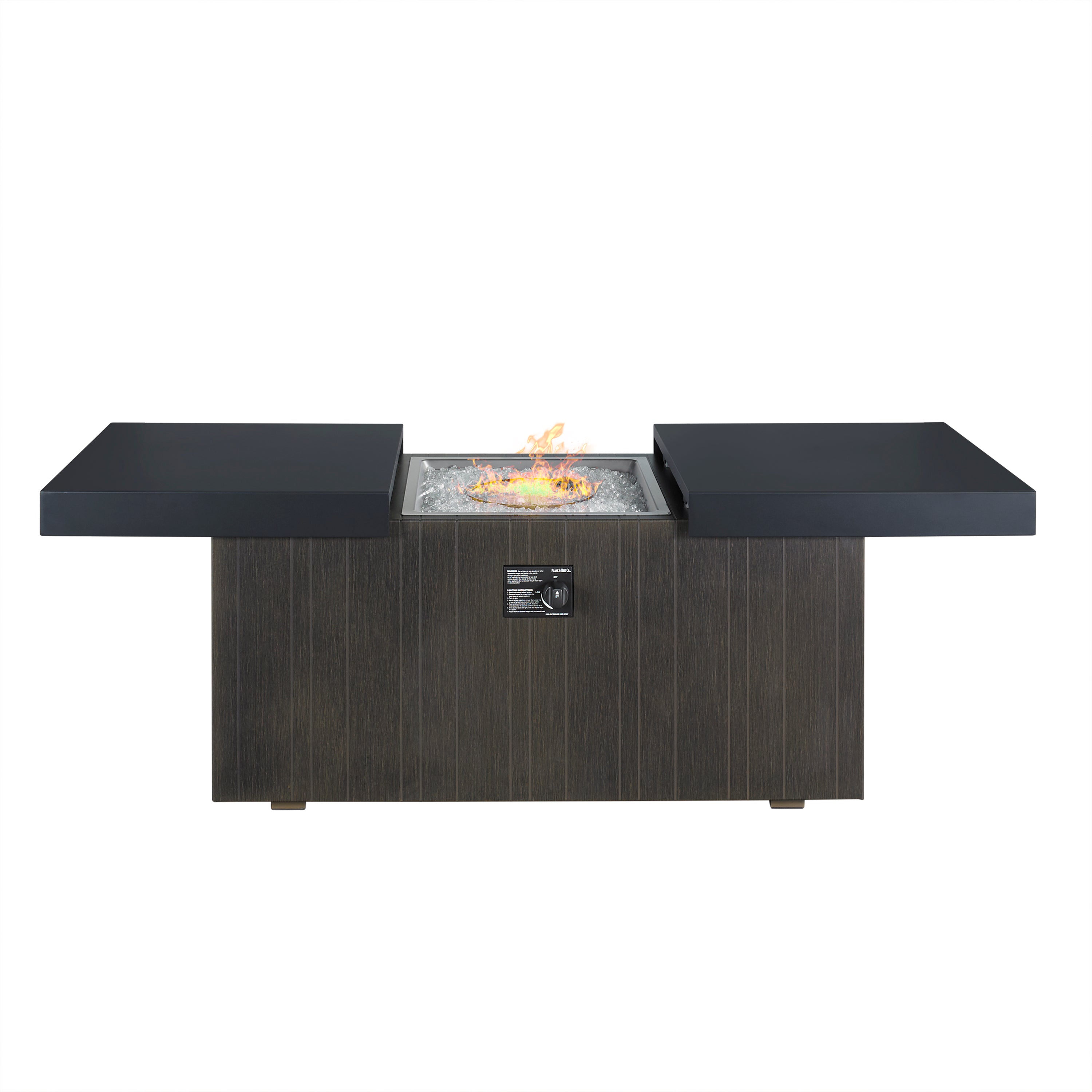 Plank &amp; Hide 48&quot;x24&quot; Rectangle Functional Propane Fire Pit