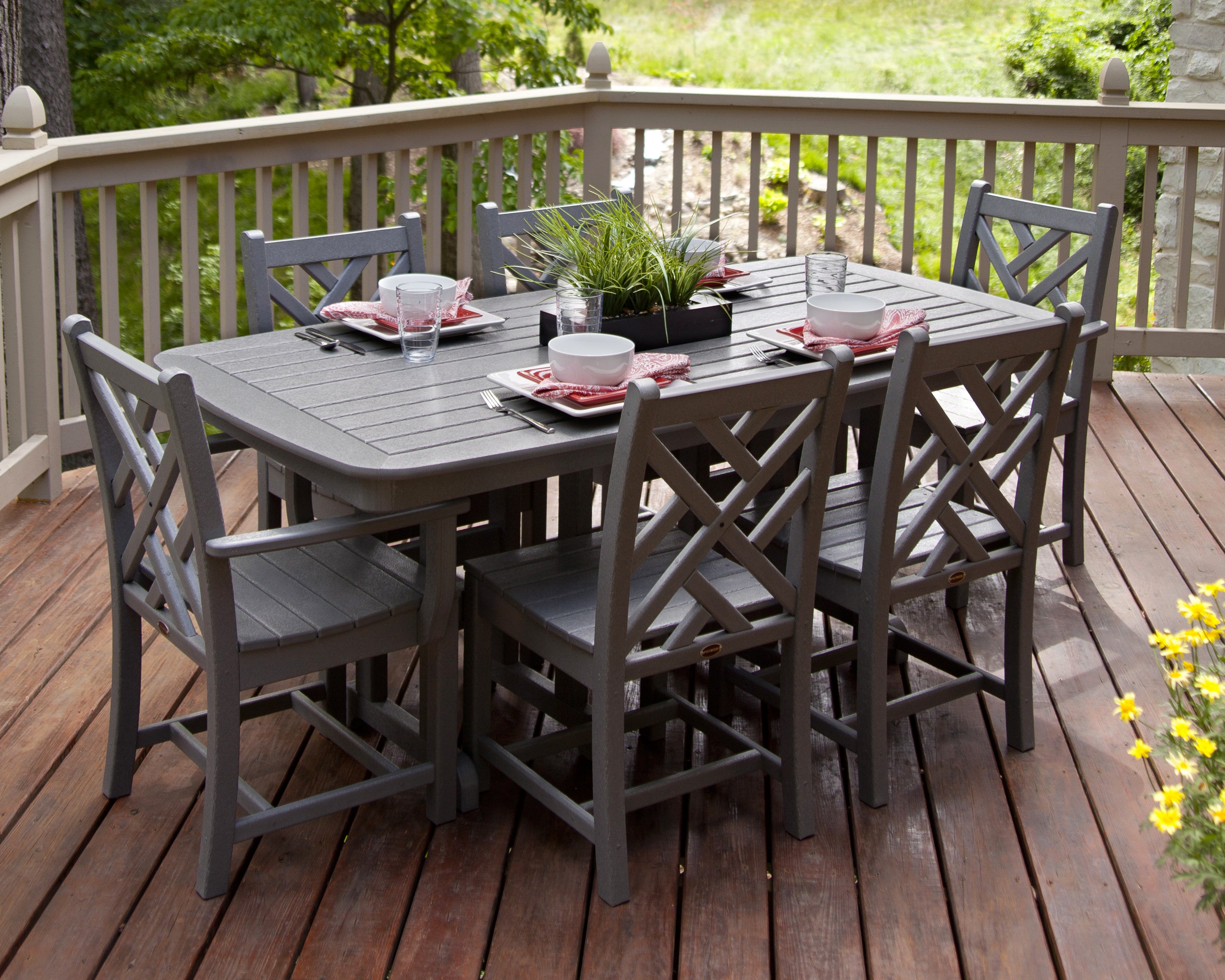 Chippendale 5-Piece Round Farmhouse Dining Set