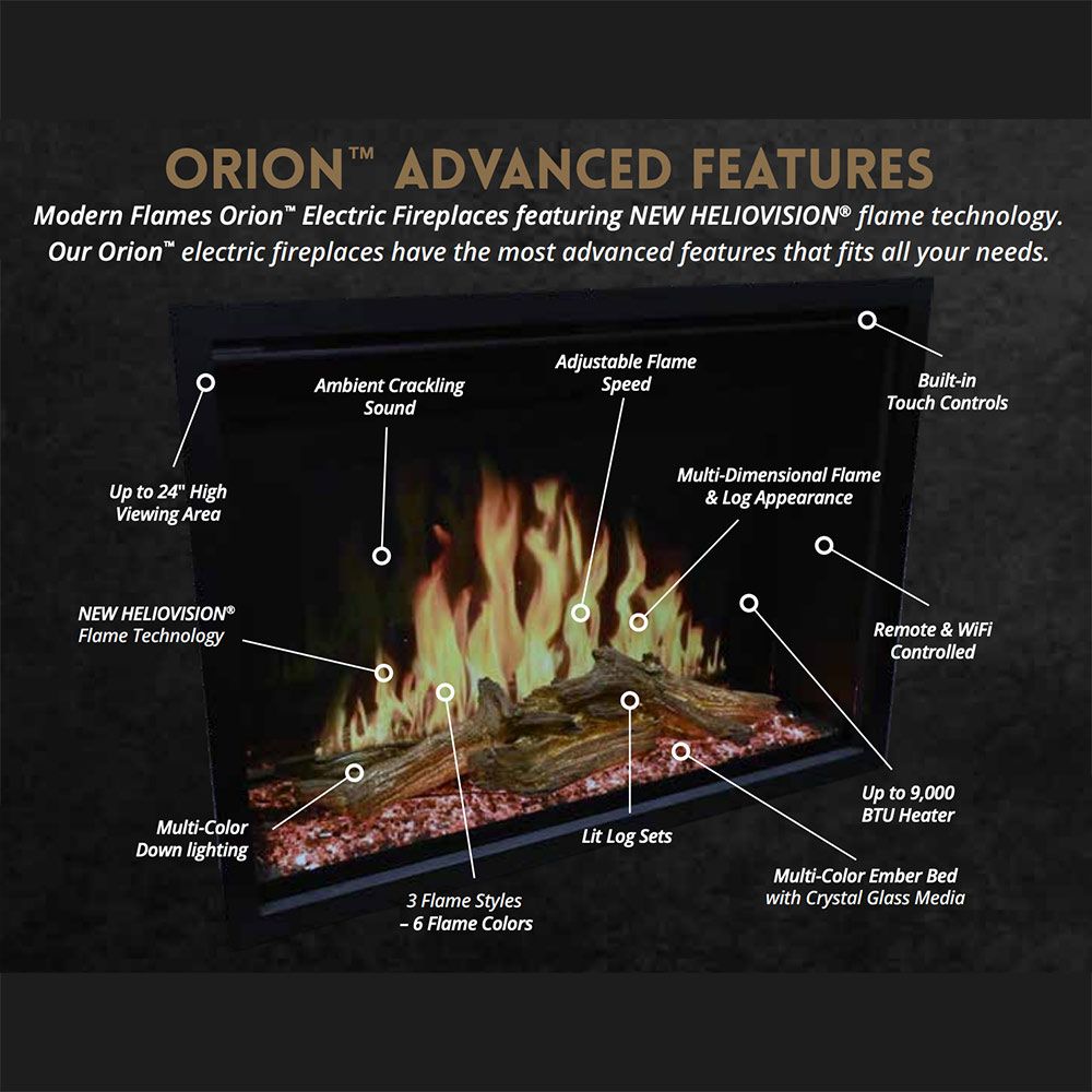 Orion Traditional 42&quot; Electric Fireplace Insert