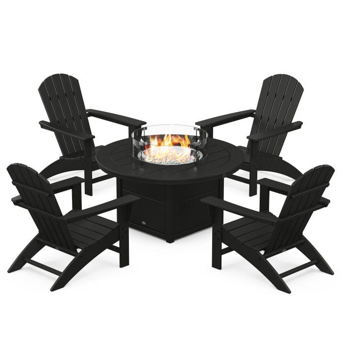 Black adirondack chairs polywood hot sale