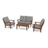 Polywood Lakeside 4-Piece Deep Seating Set - Casual Furniture World