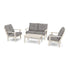 Polywood Lakeside 4-Piece Deep Seating Set - Casual Furniture World