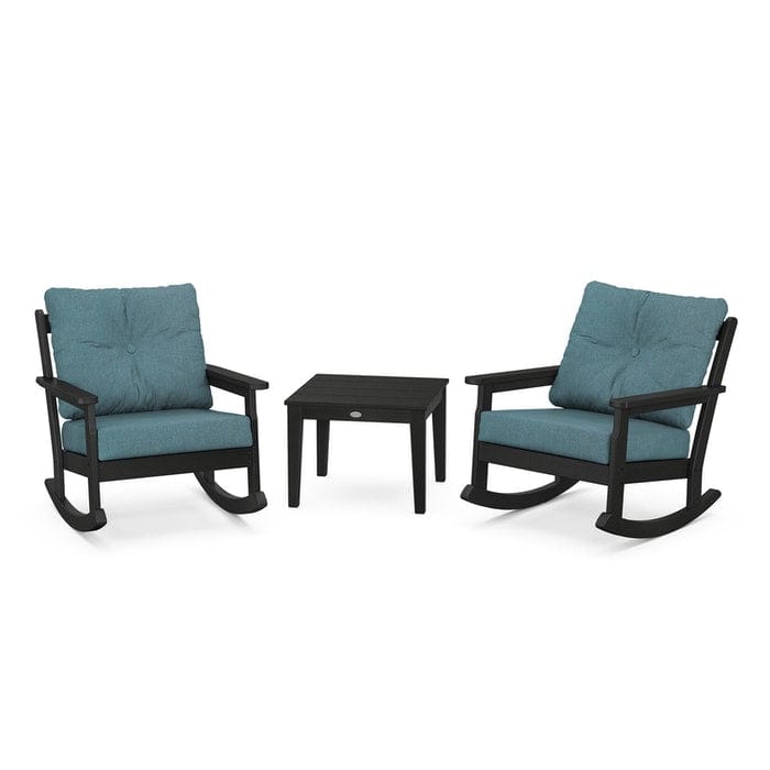 Polywood Vineyard 3-Piece Deep Seating Rocking Chair Set - Casual Furniture World