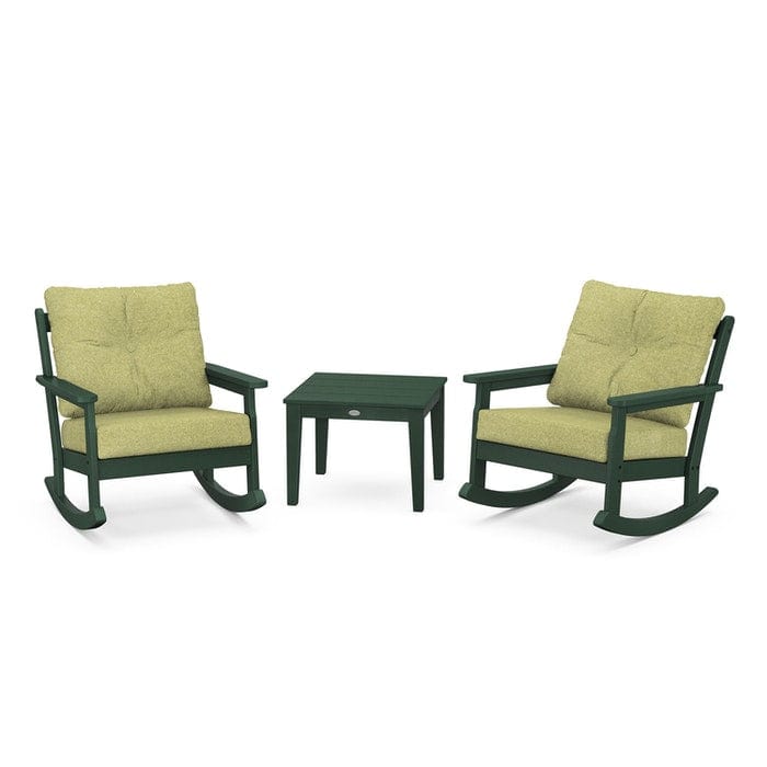 Polywood Vineyard 3-Piece Deep Seating Rocking Chair Set - Casual Furniture World