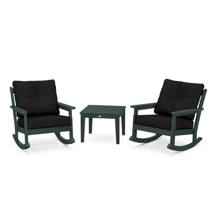 Polywood Vineyard 3-Piece Deep Seating Rocking Chair Set - Casual Furniture World