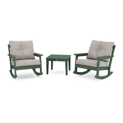 Polywood Vineyard 3-Piece Deep Seating Rocking Chair Set - Casual Furniture World