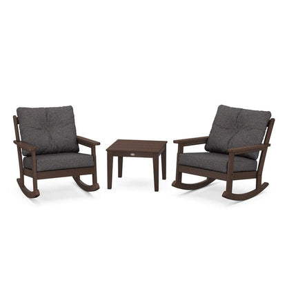 Polywood Vineyard 3-Piece Deep Seating Rocking Chair Set - Casual Furniture World