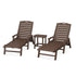 Polywood Nautical 3-Piece Chaise Set with South Beach 18" Side Table - Casual Furniture World