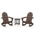 Polywood Vineyard 3-Piece Adirondack Rocking Chair Set with 18" Round Table - Casual Furniture World