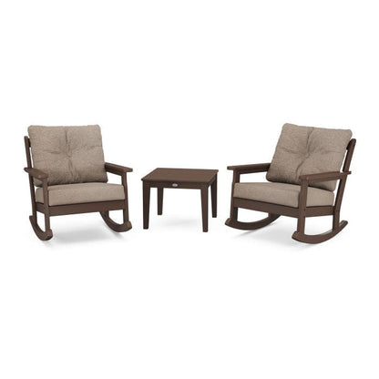 Polywood Vineyard 3-Piece Deep Seating Rocking Chair Set - Casual Furniture World