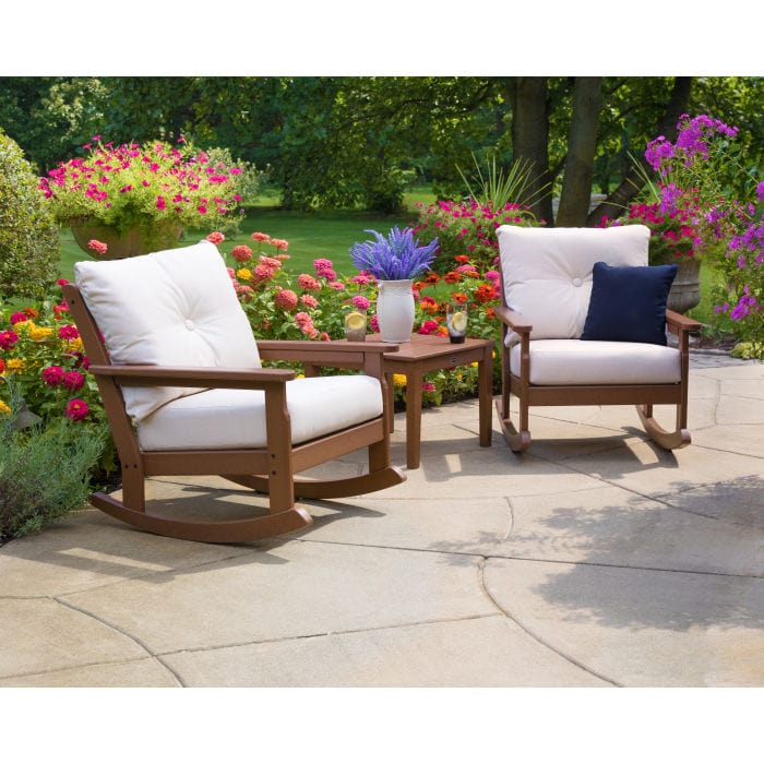 Polywood Vineyard 3-Piece Deep Seating Rocking Chair Set - Casual Furniture World