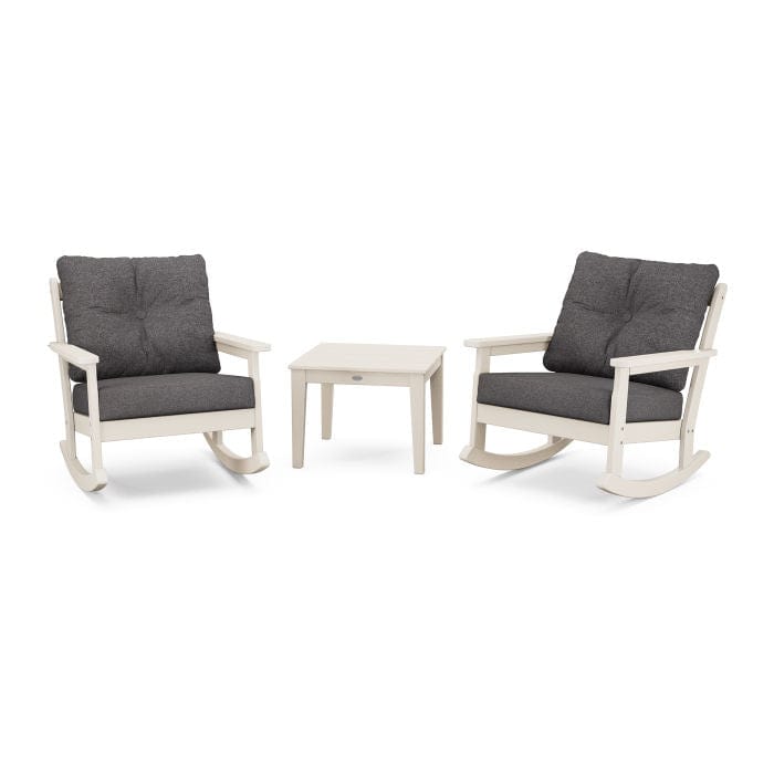 Polywood Vineyard 3-Piece Deep Seating Rocking Chair Set - Casual Furniture World