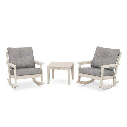 Polywood Vineyard 3-Piece Deep Seating Rocking Chair Set - Casual Furniture World