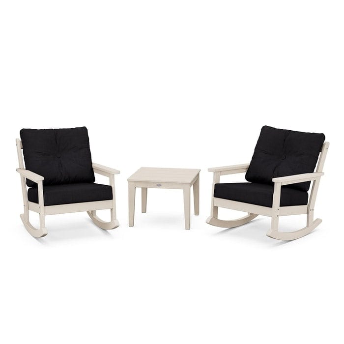 Polywood Vineyard 3-Piece Deep Seating Rocking Chair Set - Casual Furniture World