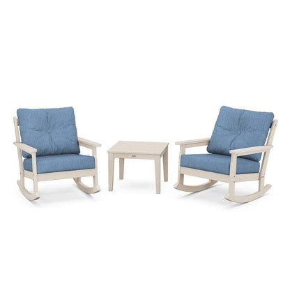 Polywood Vineyard 3-Piece Deep Seating Rocking Chair Set - Casual Furniture World