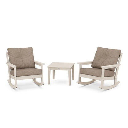 Polywood Vineyard 3-Piece Deep Seating Rocking Chair Set - Casual Furniture World