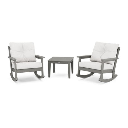 Polywood Vineyard 3-Piece Deep Seating Rocking Chair Set - Casual Furniture World