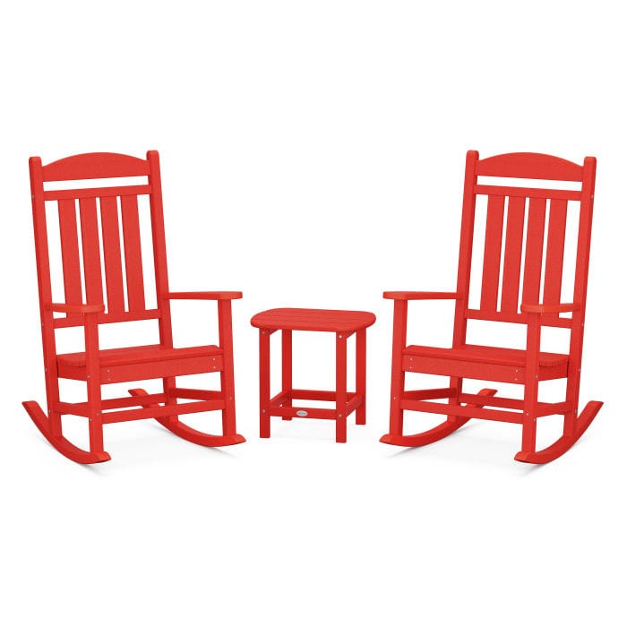 Red polywood outlet rocking chair