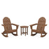 Polywood Vineyard 3-Piece Adirondack Rocking Chair Set with 18" Round Table - Casual Furniture World