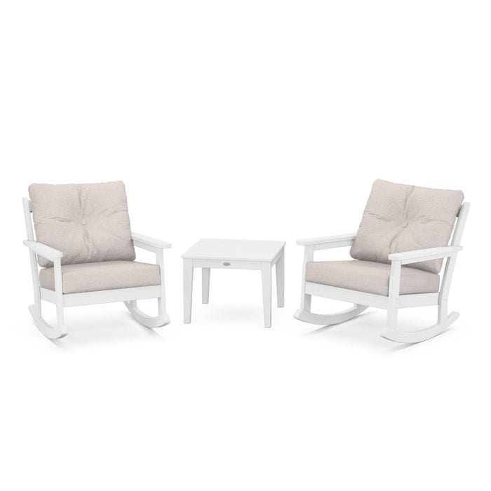 Polywood Vineyard 3-Piece Deep Seating Rocking Chair Set - Casual Furniture World