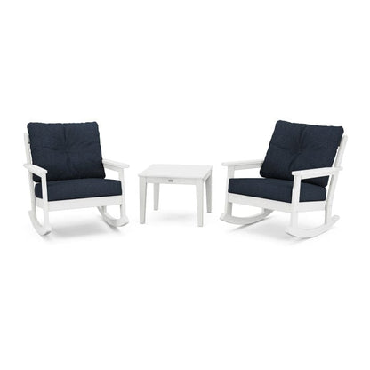 Polywood Vineyard 3-Piece Deep Seating Rocking Chair Set - Casual Furniture World