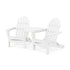 Polywood Classic 3-Piece Folding Adirondack Set With Connecting Table - Casual Furniture World